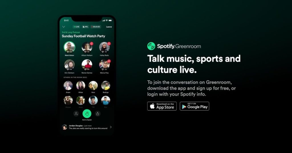 Spotify Greenroom: Spotify Launches Its Own Clubhouse-Like Audio Chat App - Dignited